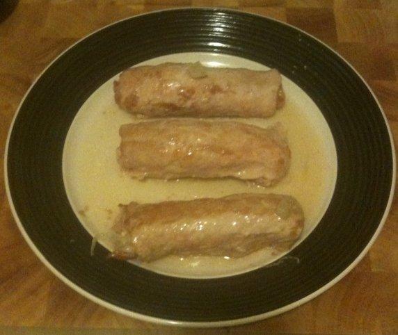 Bierkutscher Rouladen (Beer Coachman Roulade - Pork Roulade). Photo by DrGaellon