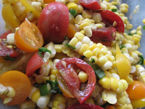Gardener's Sweet Corn and Cherry Tomato Salad. Photo by JanuaryBride