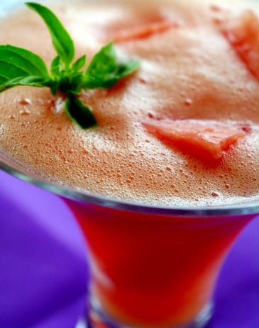 Watermelon-Basil Margaritas. Photo by AmandaInOz