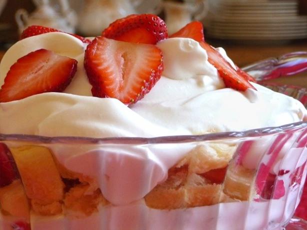 Strawberries and Cream Trifle. Photo by BecR