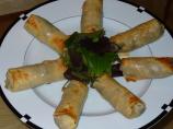 Baked Fish and Fowl Spring Rolls