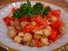 Tomato, Vidalia Onion, & Chickpea Salad. Recipe by Sue Lau