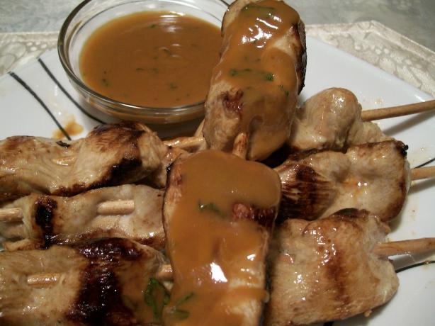 Chicken Skewers With Spicy Peanut Sauce. Photo by Crafty Lady 13