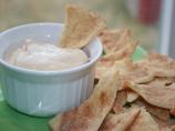 Cinnamon Pita Crisps With Peanut Honey Dip