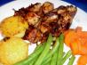 Delicious Chicken over Fried Polenta