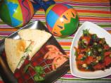 Quesadillas and Black Bean Pico De Gallo