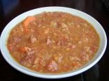 Lentil Soup With Ham and Bacon (Crock Pot, Slow Cooker)