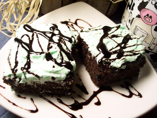 Layered Mint Chocolate Brownies. Photo by "Ratalouille"
