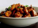 Smoky Hot Chicken Stir-Fried With Dried Red Chillies and Green G