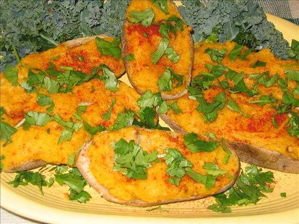 Low Cal Spicy Baked Potatoes. Photo by Susie D