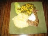 Herbal Crusted Pork Chops With Mustard Cream Sauce