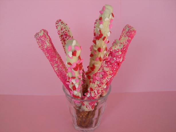 Totally Random Chocolate Dipped Pretzels. Photo by Chef*Lee
