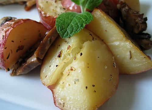 Greek Lemon-Roasted Potatoes. Photo by Caroline Cooks