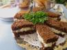Dainty Egg and Chive Tea Sandwiches for Tea-Time
