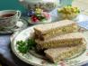 Dainty Egg and Chive Tea Sandwiches for Tea-Time