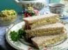 Dainty Egg and Chive Tea Sandwiches for Tea-Time