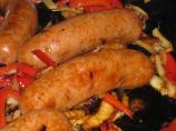 Beer Brats With Onions and Peppers. Photo by Charmie777