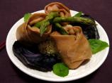 Asparagus Mango Dumplings With Coconut Basil Rice. Photo by Tintinity