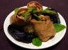 Asparagus Mango Dumplings With Coconut Basil Rice