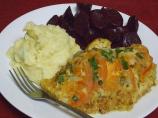 Baked, Cornbreaded Chicken Topped With Flavor