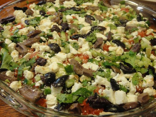 Layered Hummus Dip. Photo by Nimita Patel