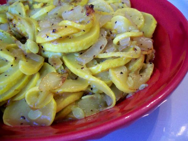 Stewed Summer Squash and Onions. Photo by *Parsley*