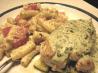 Lime Chicken Linguine W/Cilantro Cream Sauce & Roasted Zucch