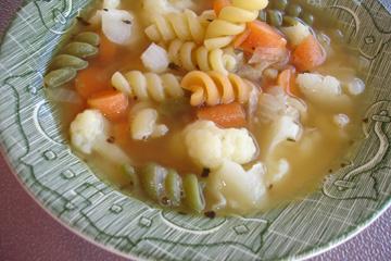 Ww 2 Pt. Pasta and Cauliflower Soup. Photo by BakinBaby