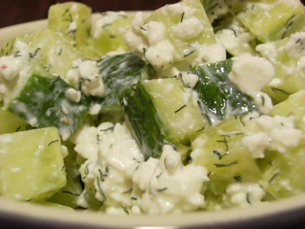 Threadgill's Cottage Cheese Cucumber Salad. Photo by Lalaloula