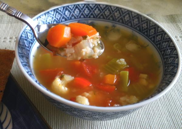 Vegetable-Rice Soup. Photo by Bergy