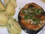 Tuna Steak With Dalmatian Lemon-Garlic Sauce