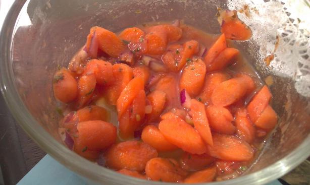 Italian Carrot and Onion Salad. Photo by threeovens