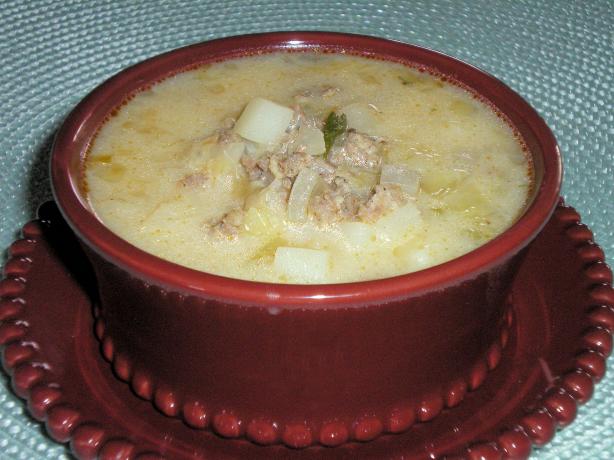 The Best Potato-Sausage-Cabbage Soup. Photo by Julie B's Hive