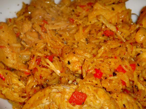 Chicken With Chickpeas and Saffron Rice. Photo by Super San Mateo Chefs