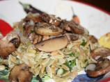 Lemon Orzo With Mushrooms and Pine Nuts. Photo by Marz