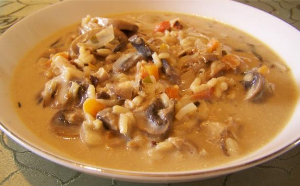 Creamy Wild Rice-And-Mushroom Soup. Photo by wicked cook 46