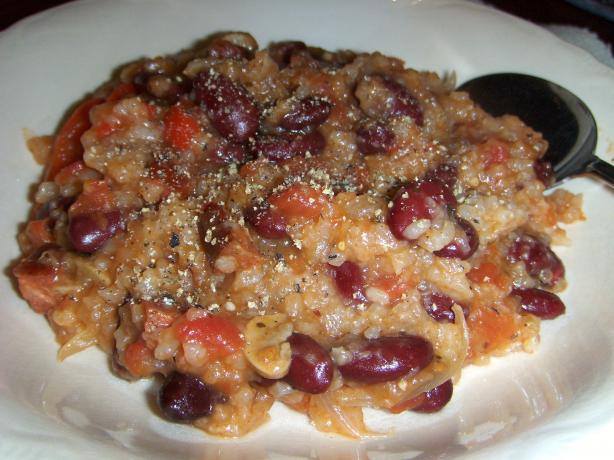 Cajun Red Beans With Andouille Sausage (Crock Pot). Photo by woodland hues