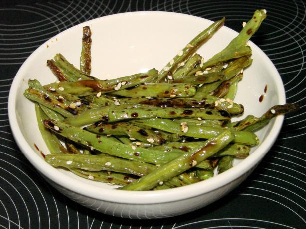 Asian Sesame Roasted Green Beans. Photo by Boomette