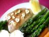 10-Minute Baked Halibut With Garlic-Butter Sauce. Recipe by ratherbeswimmin'