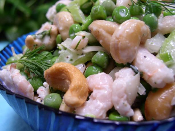 Cashew, Shrimp & Pea Salad. Photo by Bayhill