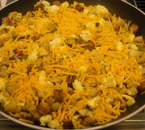 Meaty Country Breakfast Scramble. Photo by NorthwestGal