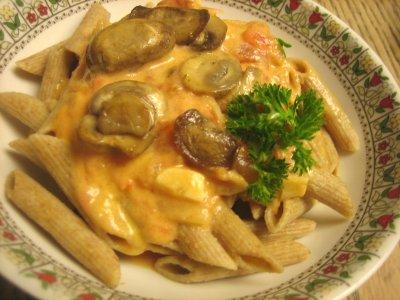 Creamy Mushroom Pasta. Photo by Ninu Dalal