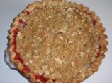 Strawberry Rhubarb Pie With Almond Streusel