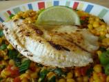 Cumin Fish & Roasted Corn Salsa (21 Day Wonder Diet: Day 10)