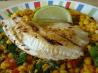 Cumin Fish & Roasted Corn Salsa (21 Day Wonder Diet: Day 10). Recipe by Sara 76