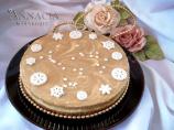 Almond Coffee Cheesecake for Anna
