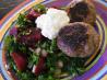 Beef Rissoles & Beetroot Salad (21 Day Wonder Diet: Day 11). Recipe by Sara 76