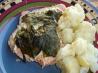 Salmon With Cream Cheese, Spinach & Garlic