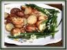 Roasted Fingerling Potatoes & Green Beans in Tarragon Sauce
