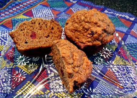 Matthew's Healthy Low Fat Vegan Carrot Spice Muffins. Photo by Mikekey